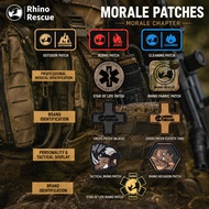 PH013 RHINO RESCUE Tactical Morale Patch PVC Hook & Loop Patch Military Backpack Badge Outdoor EDC P