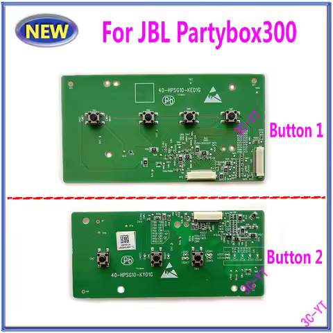 1pcs New Key Switch Button Board keyboard For JBL Partybox300 Partybox 300 40-HPSG10-KYD1G 40-HPSG10