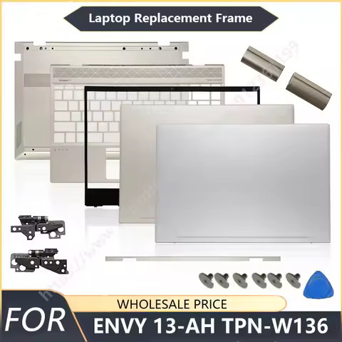 NEW For HP ENVY 13-AH TPN-W136 Laptop LCD Back Cover Front Palmrest Keyboard Bottom Case Hinge repla