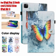 For Apple iPad Pro 11 2021 2020 2018 11-inch 1st 2nd 3rd 4th generation iPad Air 4 10.9" TTablet Full Body Protection Case Cute Animals Painted Flip Leather Cover