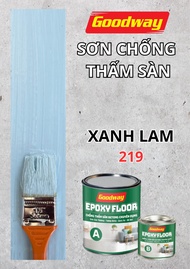 Sơn Sàn Chống Thấm EPOXY FLOOR GOODWAY 1Kg sơn kho xưởng chống thấm sân thượng hồ bơi nền nhà