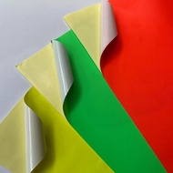 Xấp 100 tờ giấy decal A4 màu dạ quang