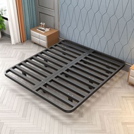 Trendy Minimalist Floating Bed1.5Rice1.8Steel Frame Silent Bed Frame Without Headboard Double Iron B