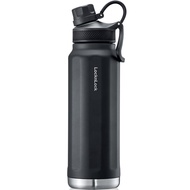 LocknLock Trek Bottle Stainless Steel Double Wall Insulated, 32 oz, Black