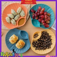 2 in 1 shell-shaped plastic plates serving plates 6pcs 2 in 1 shell plates LP