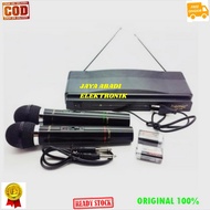 G513 ORIGINAL SEPASANG HOMIC Microphone Double Wireless DUAL MIK KARAOKE pro vokal suara audio mik
