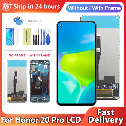 6.26'' LCD For HUAWEI Honor 20 Pro YAL-AL10 YAL-L41 LCD Display Touch Screen Digitizer Assembly For 