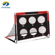 Perfeclan Soccer Training Equipment Soccer Goalpost Portable Soccer Net for Kids Football Game Backy