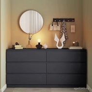 Dou European Style Living Room Bedroom Cabinet Five Drawers Style Cabinet Black Cabinet Drawer TV Ca