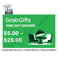 GrabGifts / Grab Dine Out Voucher ($5/$10/$15/$20/$25) Gift Cards E-Voucher Evoucher