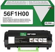 SRITE 56F1H00 Black Toner Cartridge with Chip Compatible for 56F1H00 56F1000 Toner for MS321 MS421 M