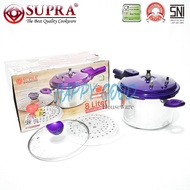 SUPRA 8 LITER PRESTO/PRESSURE COOKER STEAM COOKER + GLASS LID