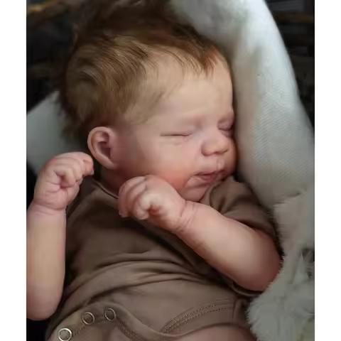 18inch Reborn Baby Dolls Newborn Sleeping Baby Pascale MultiLayers Painting 3D Skin Visible Veins Ha