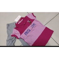 Baju Set Jalan/Playset Baby Girl Baby Polo Age 1