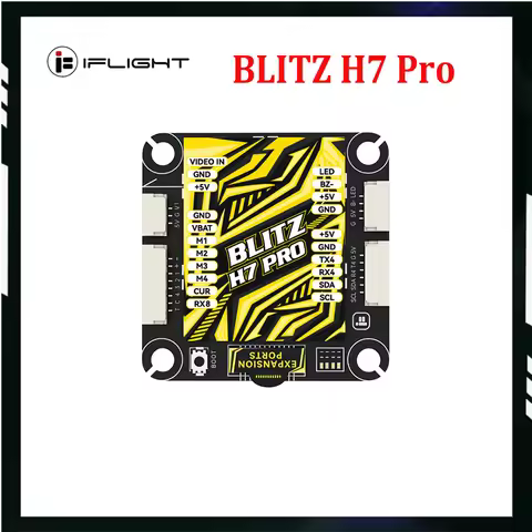 iFlight BLITZ H7 Pro Flight Controller 4-12S STM32H743 with OSD Baro Blackbox Supported Smartaudio/I