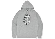 BAPE x New Balance Ape Head Relaxed Fit Pullover Hoodie Grey