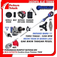 NEW Mollar MLR-CGT20750 Pemangkas Rumput 20V Cordless Grass Trimmer 750W