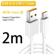 FONKEN PD100W USB Type-C Fast Charging Cable 80W 65W 33W Super Dart Vooc Charger For OPPO Realme One