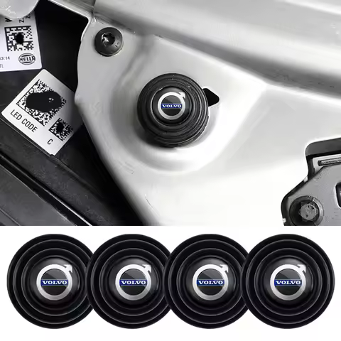 12Pcs Car Door Silicone Anti Shock Pad Sound Insulation Cushion Stickers For Volvo XC90 V90 V60 XC60