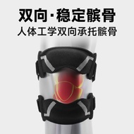 Hot-selling~Knitted Silicone Double Patella Belt Knee Pad Meniscus Protective Belt Running Fitness B