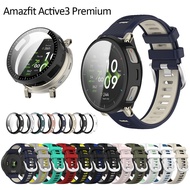 Amazfit Active 3 PREMIUM strap case tempered glass screen protector cover cases smart watch band str