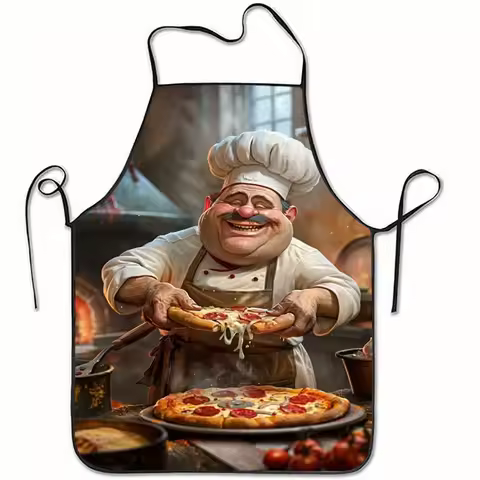 1pc Super Fun Pizza Chef Apron - Perfect for Pizza Lovers, Cooking Enthusiasts, And Creative Baking