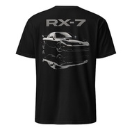 Mazda RX-7 FD 1996 T-Shirt Retro JDM Rotary Engine 13B Tuner Car Culture Big Size Men's Tee 100% Cot