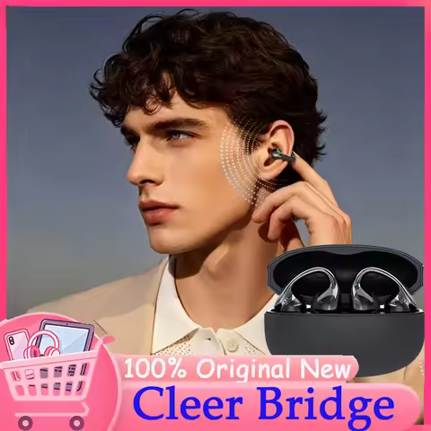 2026 Original New for Cleer Bridge Open-Ear Clip-On Earbuds, Premium Wireless Audio, Large 12mm Dyna