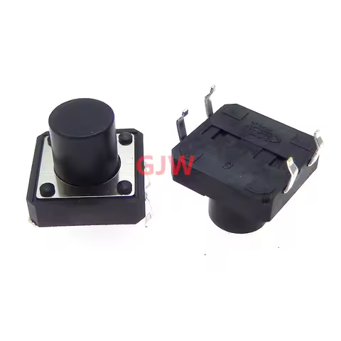 50PCS 12X12x9.5mm 4PIN dip TACT push button switch Micro key power tactile switches 12x12x9.5 12*12*