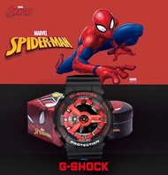 ต้นฉบับ G Shock Avengers Marvels SPIDER GA110 นาฬิกาข้อมือผู้ชายดิจิตอล นาฬิกาข้อมือผู้ชาย   เมตรกันน้ำกันกระแทก นาฬิกาข้อมือกีฬา GA110SPIDER-1PR