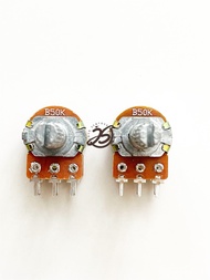1 BUAH POTENTIO STEREO 50K POTENSIO POTENSIOMETER STEREO 50.000 OHM B50K