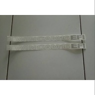 Sticker Striping List Writing TWINCAM 16 EFI Corolla Great Soluna new corolla GT set of 2 pieces