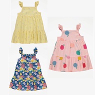 Geo Auth 2-strap dress for girls
