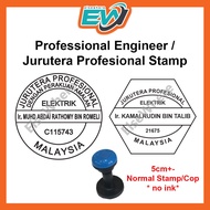 Professional Engineer Stamp Chop PE PEPC Cop Jurutera Profesional/Engineering Electrical Rubber Stam