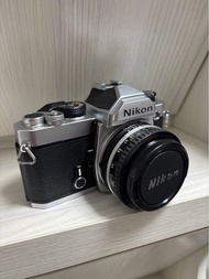 Nikon FM Silver + lens