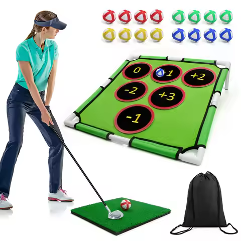 Golf Chipping Net Fun Yard Games Backyard Games For Young Adults Fathers And Golfers Easy Assembly C