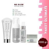 Ms Glow Paket Ultimate Tanpa Day Cream + JJ GLOW