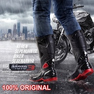 Sepatu Boot Motor AP Boot Moto3 100% ORIGINAL Sepatu Motovlog Sepatu Perjalanan Sepatu Pelindung Sur