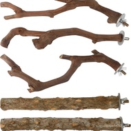 Bird's Nest Wood Stand Pole Stand Stick Peeled Branches Grape Wood Zanthoxylum Wood5pcs Bird Stand P