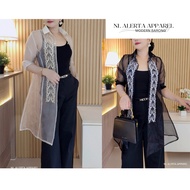 MODERN FILIPINIANA BLAZER BARONG DRESS FOR WOMEN