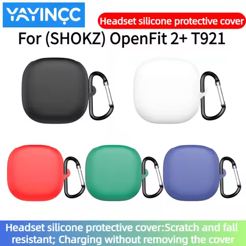 Headset Silicone Protective Cover with Hook for (SHOKZ) OpenFit 2+ T921 Provide All-round Protection
