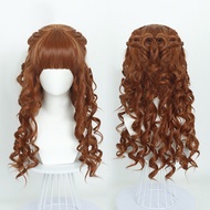 Agnes DeMille COS Brown Curly Hair Wig Around Wednesday Season