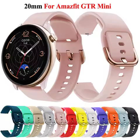 20mm WatchBand For Amazfit GTR Mini Strap Silicone Wristband Bracelet For Amazfit GTS 2/3/4 Mini Ama