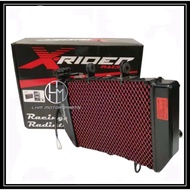 Y15ZR LC135 RS150 RACING RADIATOR WITH FAN RED NET XRIDER 900ML