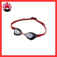 FINA Approval] arena (Arena) Swimming goggles for racing unisex [Aqua Force Swift] Silver × Smoke × Red Free size mirror lens without cushion AGL-130M
