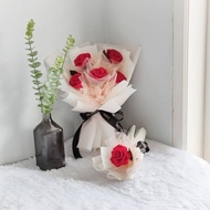 buket bunga mawar flanel kado ultah wisuda valentine wedding