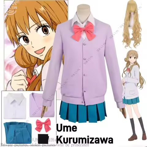 Ume Kurumizawa Anime Kimi ni Todoke From Me to You Cosplay Costume Wig 100CM Disguise Adult Women Sh