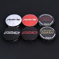 4PCS Rim Wheel Cap 58MM/53MM Wheel Center Cap VOLK RAYS Logo Sticker Wheel Cover Cap Hubcaps