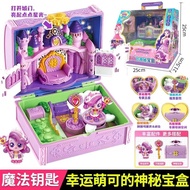 [HUIM] 2024 Newest Catch Teenieping Toys Cartoon Anime 캐치티니핑 Magic Key Mysterious Treasure Box Model