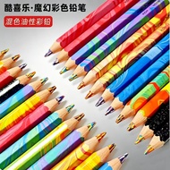 Czech KOH-I-NOOR Cool Joy Magic Color Lead 4 Colors Mixed Color Oily Color Lead One Stroke Multicolo